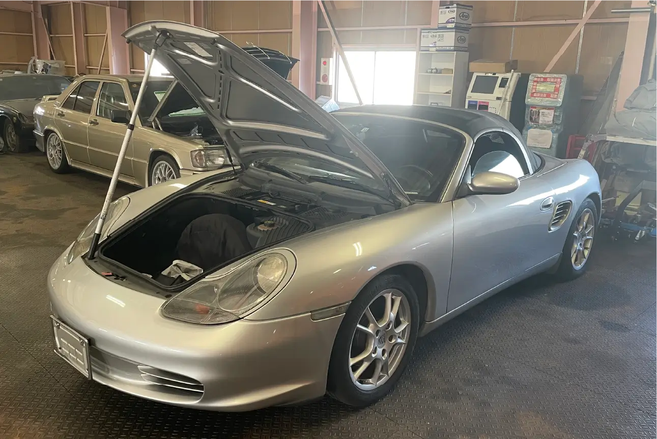 PORSCHE986 boxster 2.7 シルバー（AT） ポルシェレンタカー