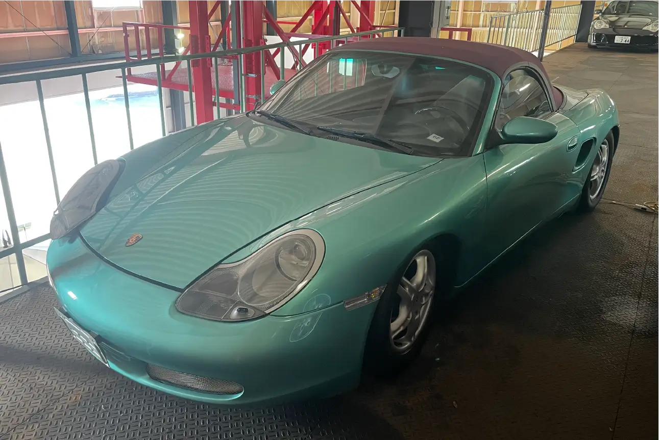 PORSCHE986 boxter ライトブルー（AT） ポルシェレンタカー