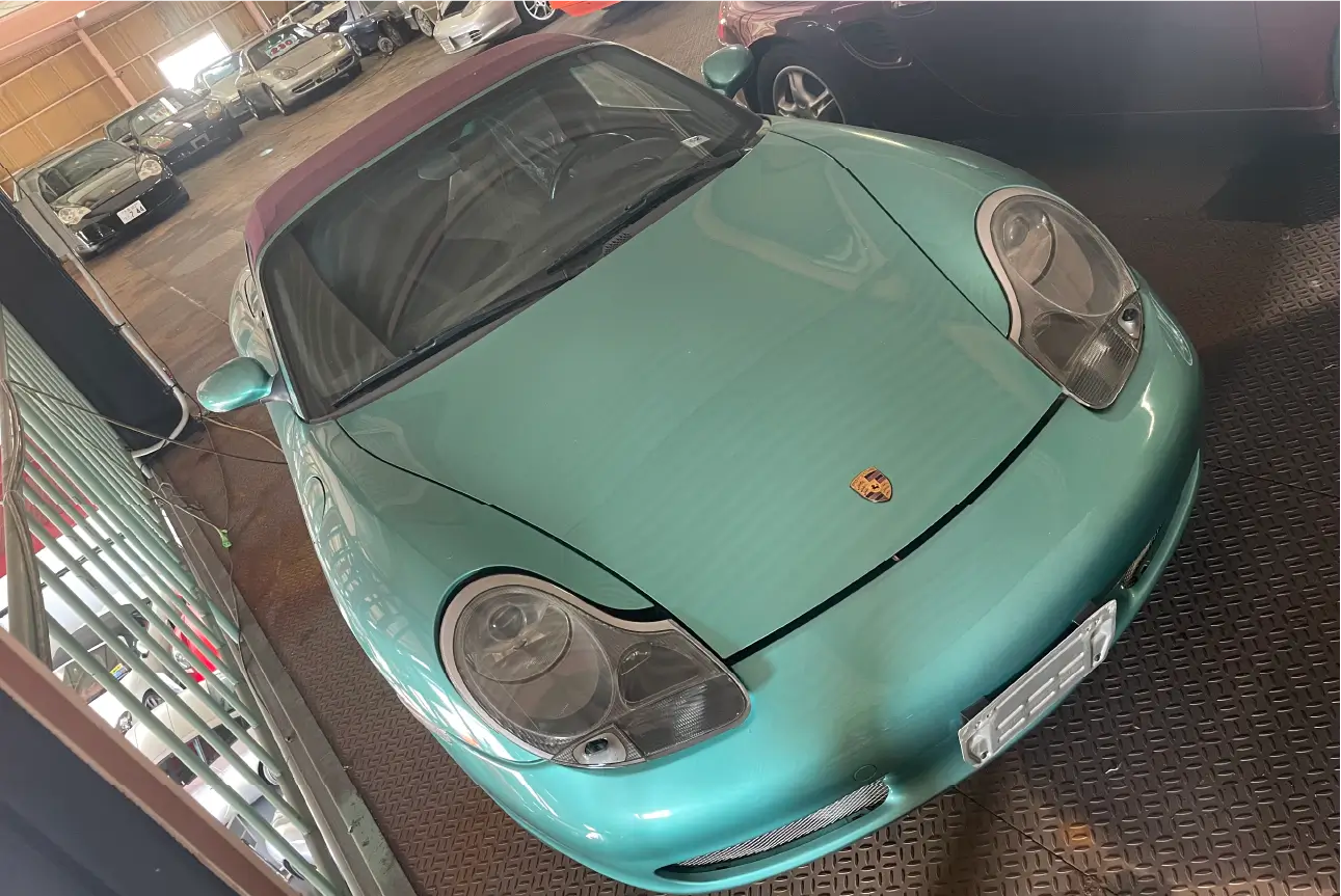 PORSCHE986 boxter ライトブルー（AT） ポルシェレンタカー